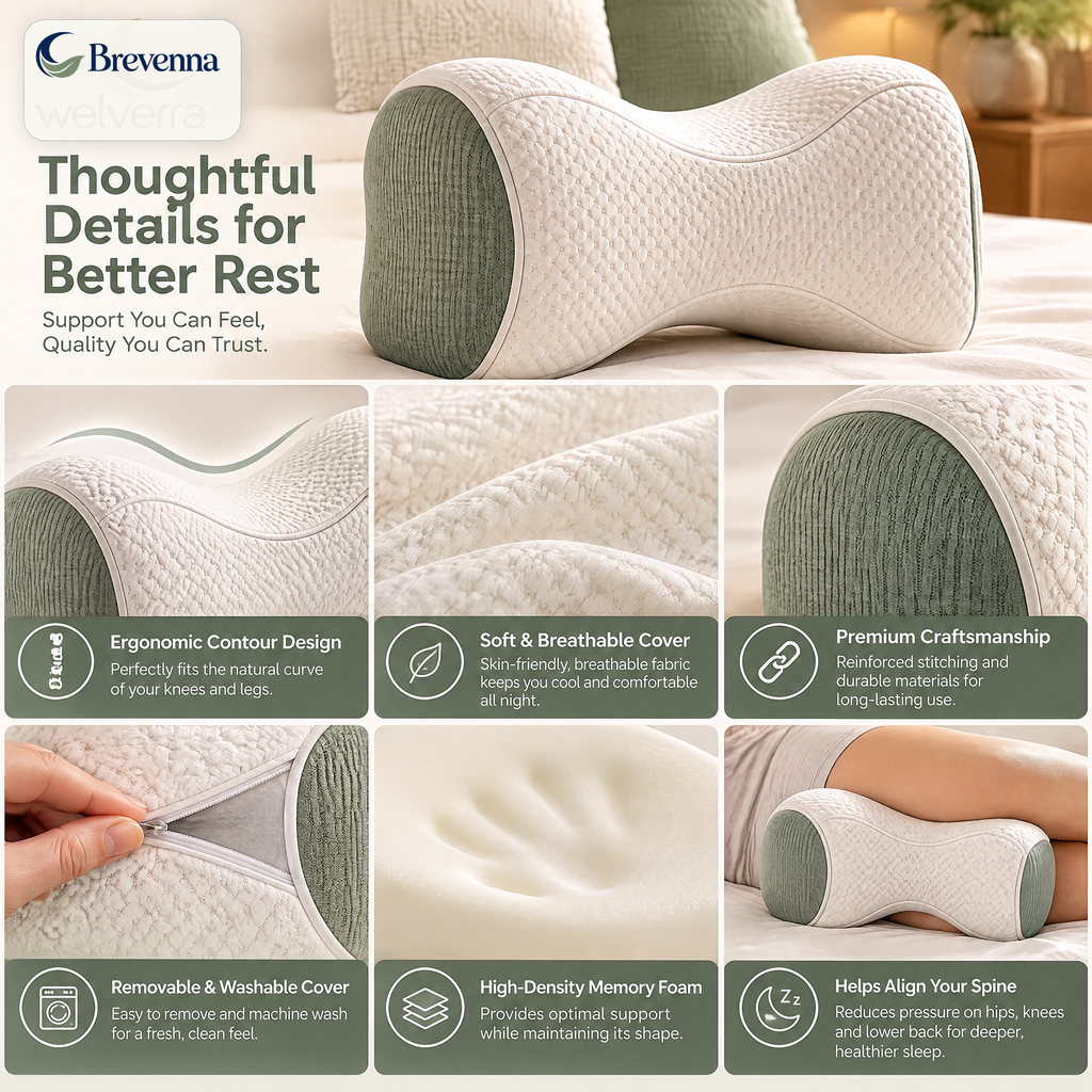 Brevenna™ Knee Separation Sleep Pillow view 5