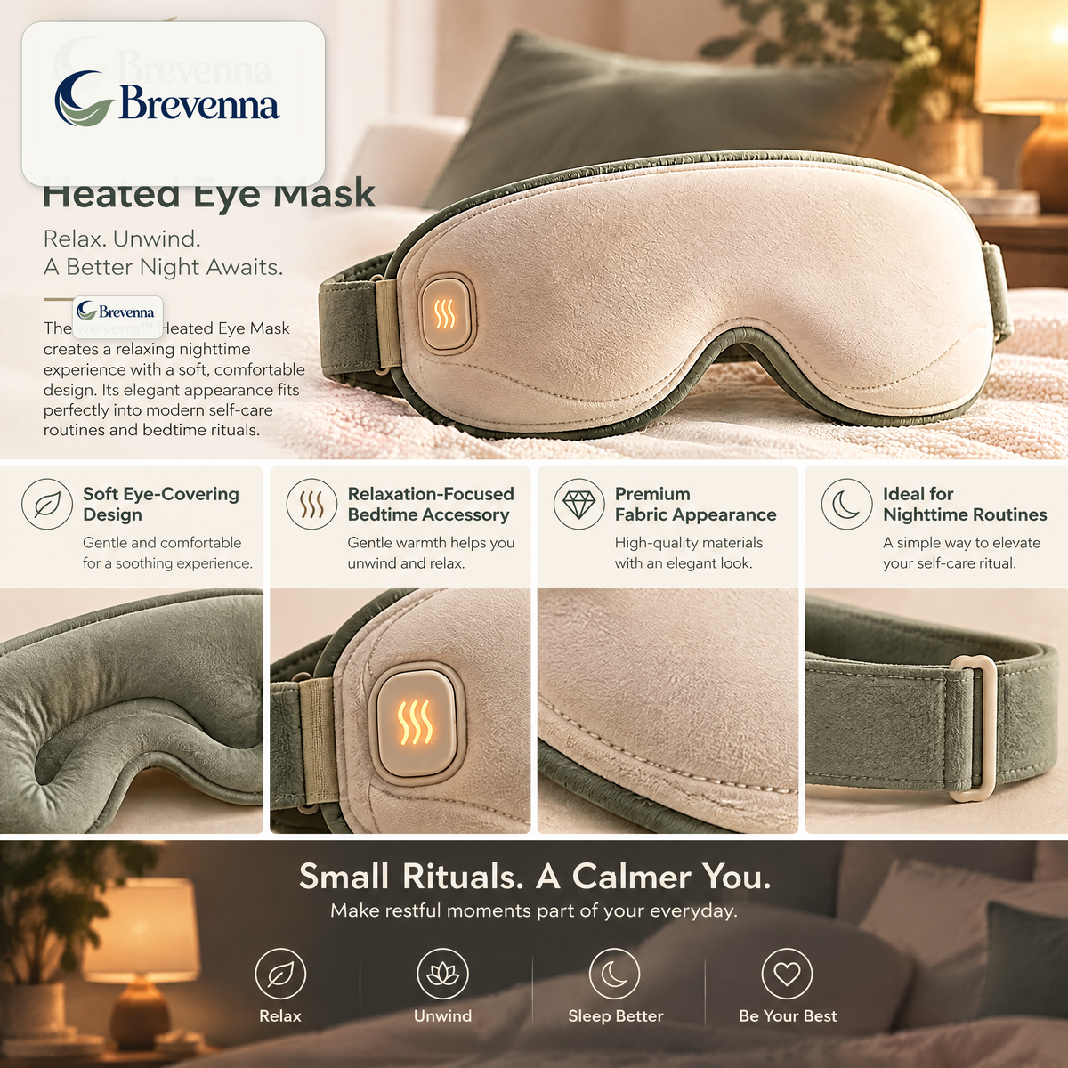 Brevenna™ Heated Eye Mask view 3
