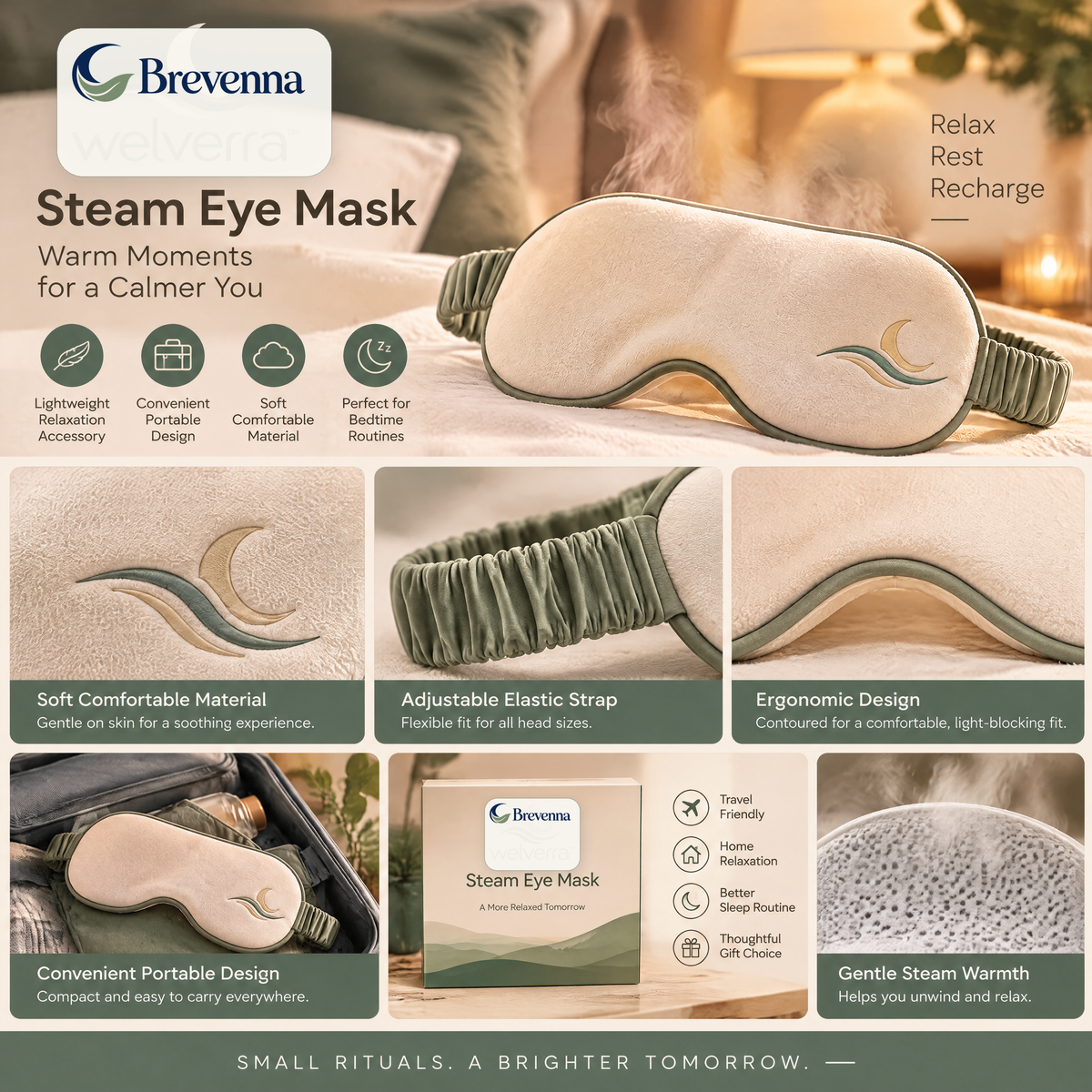 Brevenna™ Steam Eye Mask view 2