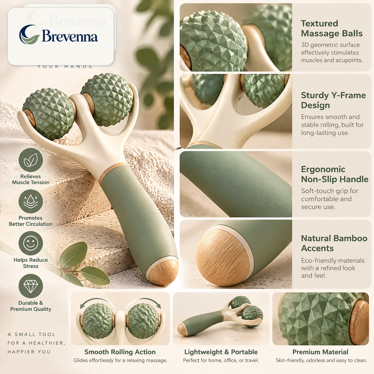 Brevenna™ Massage Roller view 4