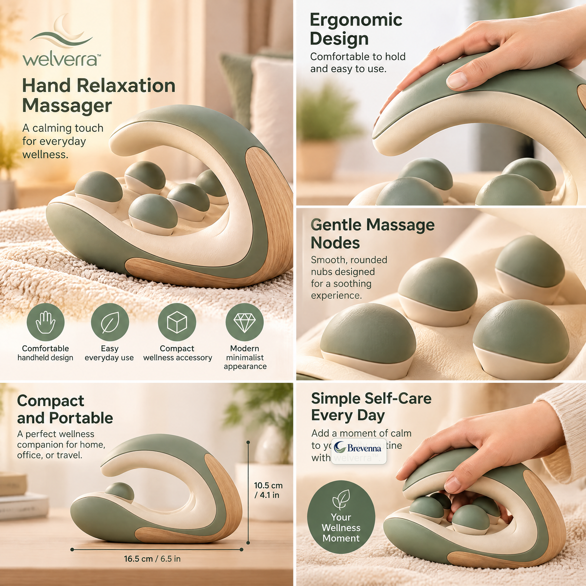 Brevenna™ Hand Relaxation Massager view 3